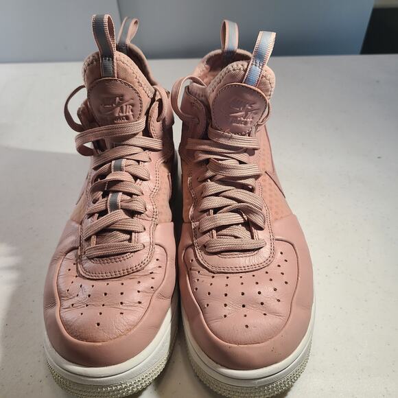 Nike Air Force 1 Ultraforce Mid Particle Pink Womens Shoes 864025-600 Size 7 - Picture 2 of 11
